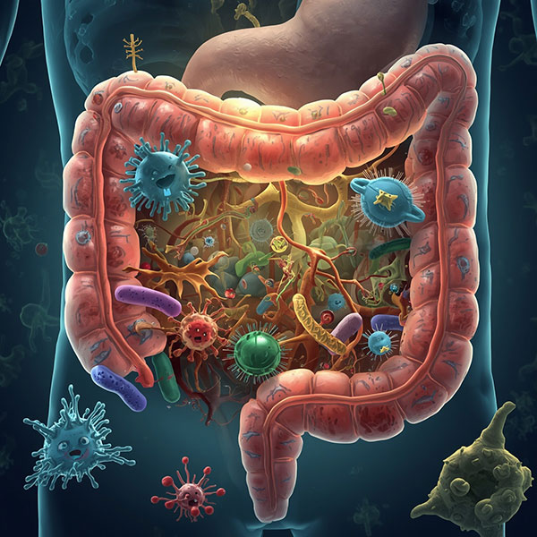 Gut Microbiome Illustration